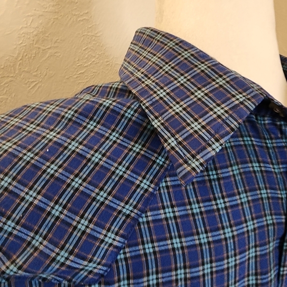 Crazy Cowboy Men’s Western Pearl Snap Shirt M Set of 2 Brushpopper BoxB - Picture 2 of 11